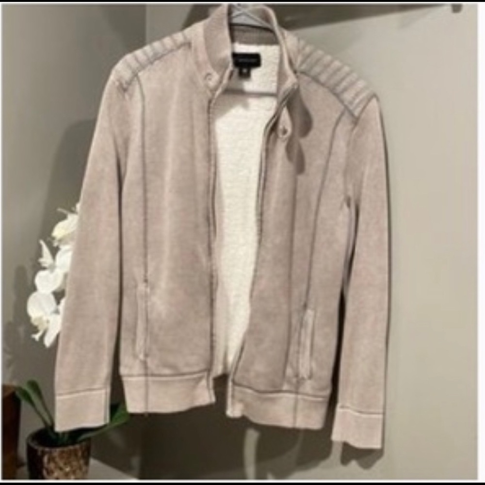 INC Mens Moto Sweater Jacket